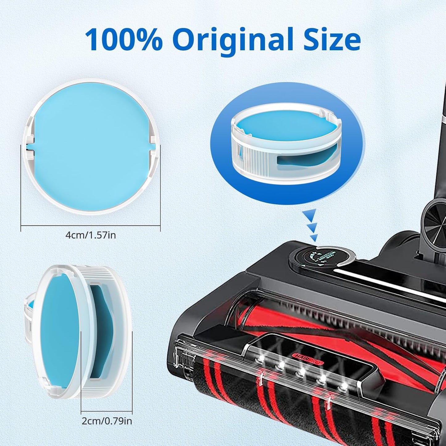 JORAIR 6 Pack Anti Odour Cartridge for Shark, Odor Neutralizer Cartridge for Shark HZ3000UKT, IZ400UK, IZ400UKT, IZ420UKT, NZ860UK, NZ860UKT, AZ913UK,AZ913UKT Vacuum Cleaner,Compare to Part No.1541fc3000