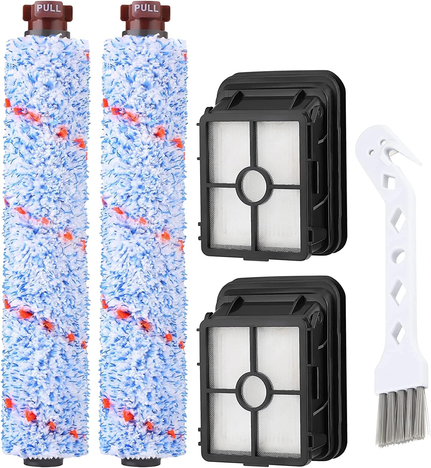 JORAIR Bรผrstenrolle Filter Ersatzteile Kompatibel mit Bissell CrossWave, 3 Bรผrste und 3 Vakuum Filter Zubehรถr fรผr Bissell Crosswave 1785, 2306, 2305 Serie