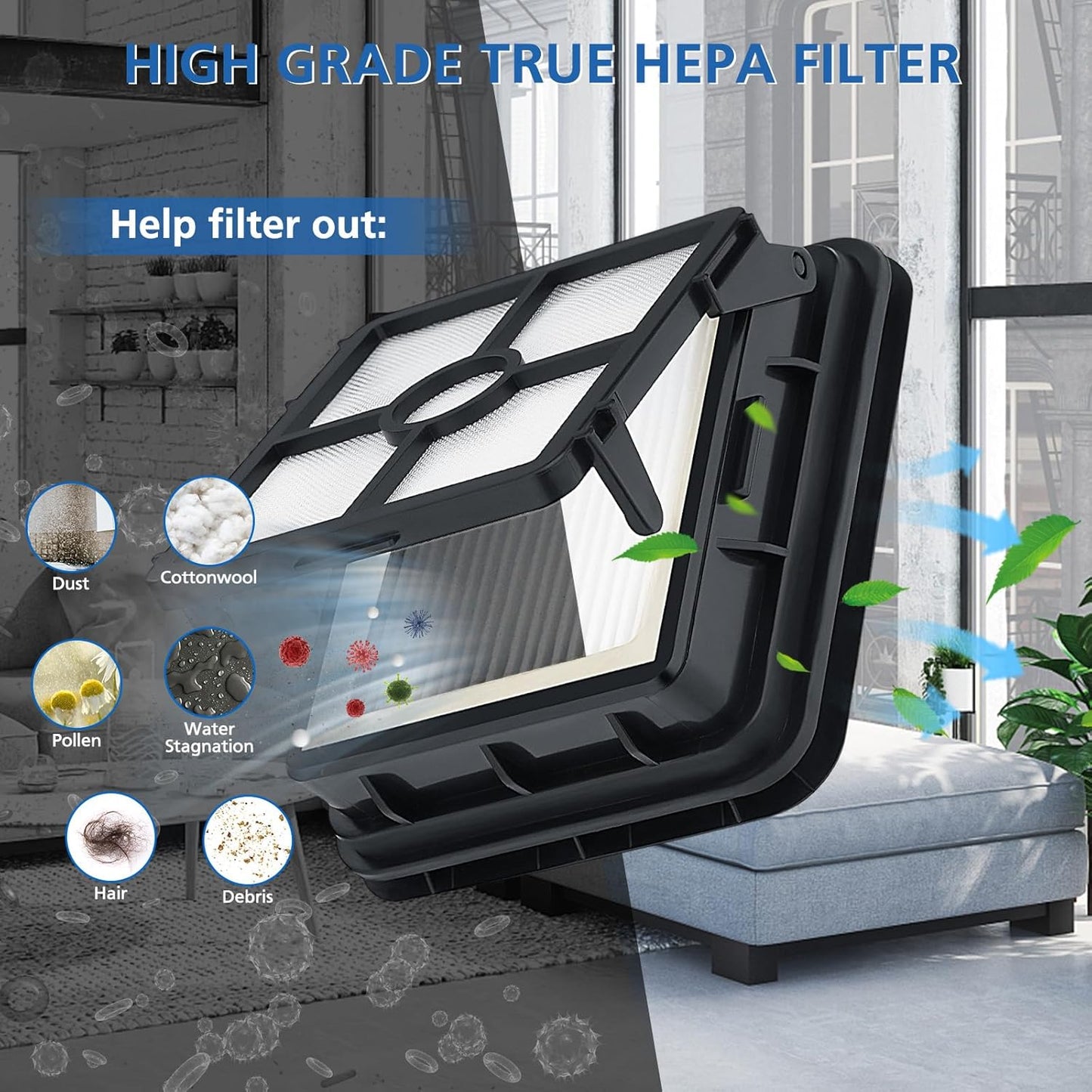 JORAIR Bรผrstenrolle Filter Ersatzteile Kompatibel mit Bissell CrossWave, 3 Bรผrste und 3 Vakuum Filter Zubehรถr fรผr Bissell Crosswave 1785, 2306, 2305 Serie