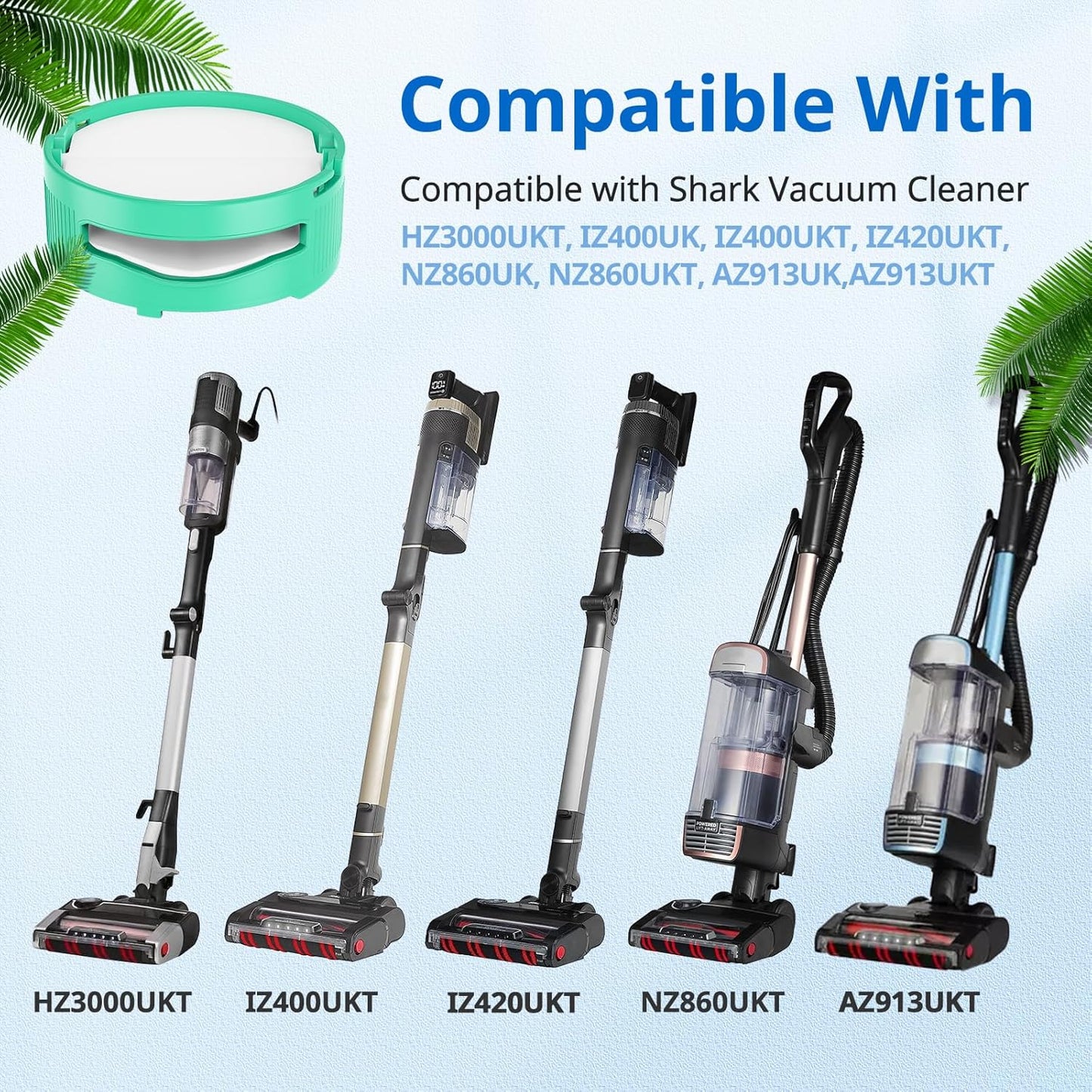 JORAIR 4 Pack Odor Neutralizer Cartridge for Shark HZ3000UKT, IZ400UK, IZ400UKT, IZ420UKT, NZ860UK, NZ860UKT, AZ913UK,AZ913UKT Vacuum Cleaner, Anti Odour Cartridge for Shark,Compare to Part No.1541fc3000