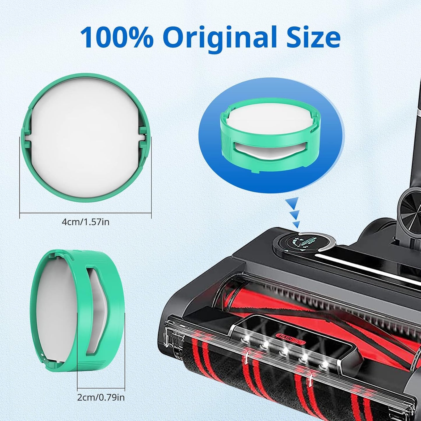 JORAIR 4 Pack Odor Neutralizer Cartridge for Shark HZ3000UKT, IZ400UK, IZ400UKT, IZ420UKT, NZ860UK, NZ860UKT, AZ913UK,AZ913UKT Vacuum Cleaner, Anti Odour Cartridge for Shark,Compare to Part No.1541fc3000