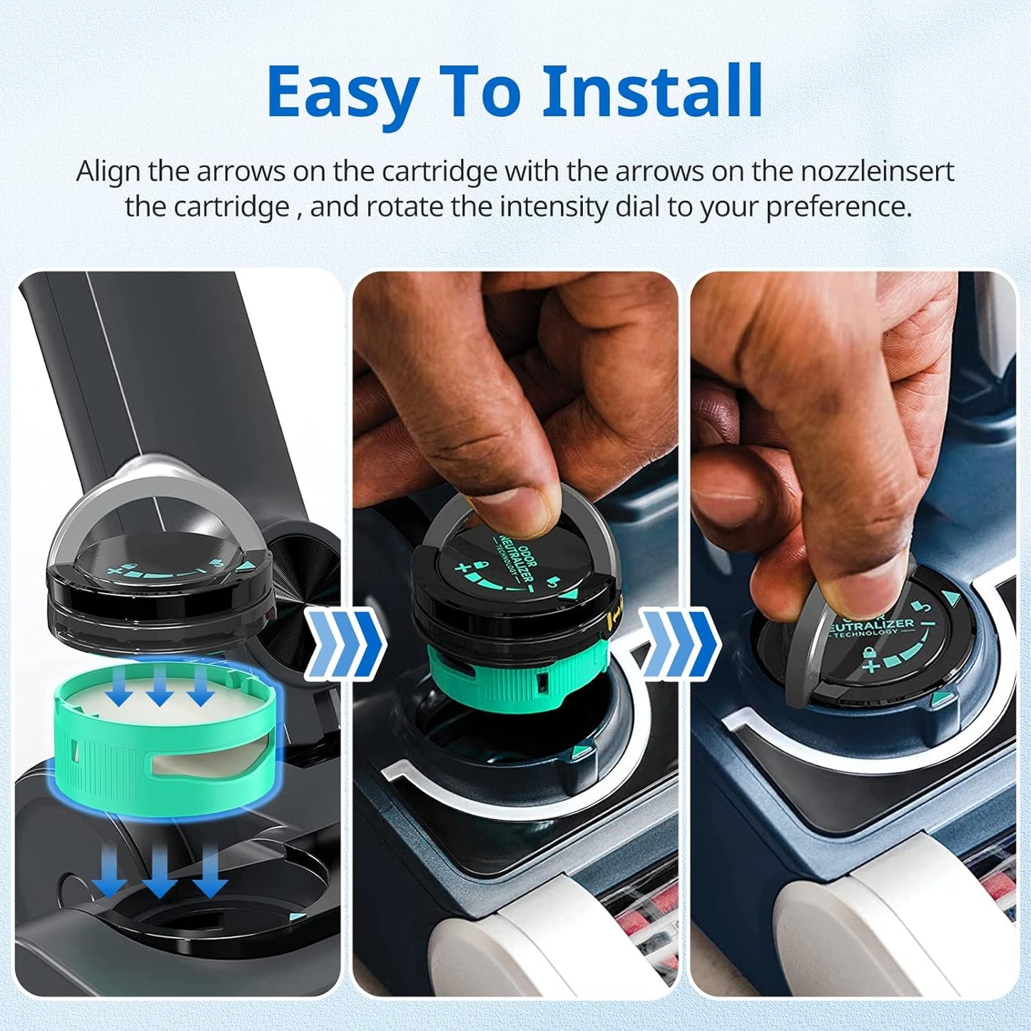 JORAIR 4 Pack Odor Neutralizer Cartridge for Shark HZ3000UKT, IZ400UK, IZ400UKT, IZ420UKT, NZ860UK, NZ860UKT, AZ913UK,AZ913UKT Vacuum Cleaner, Anti Odour Cartridge for Shark,Compare to Part No.1541fc3000